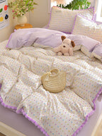 Confetti Cotton Clip-Jacquard Trim Duvet Cover Set original reference image 21