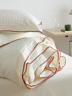 Contour Edge Cotton Jacquard Duvet Cover Set original reference image 7