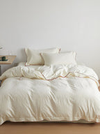 Contour Edge Cotton Jacquard Duvet Cover Set original reference image 8