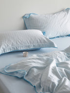 Contour Edge Cotton Jacquard Duvet Cover Set original reference image 12