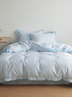 Contour Edge Cotton Jacquard Duvet Cover Set original reference image 16