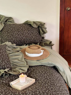 Coquette Floral Ruffle Duvet Cover