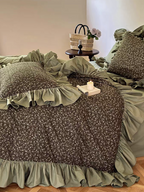 Coquette Floral Ruffle Duvet Cover