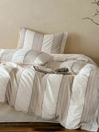 Cordelle Drawstring Waffle Jacquard Duvet Cover original reference image 31