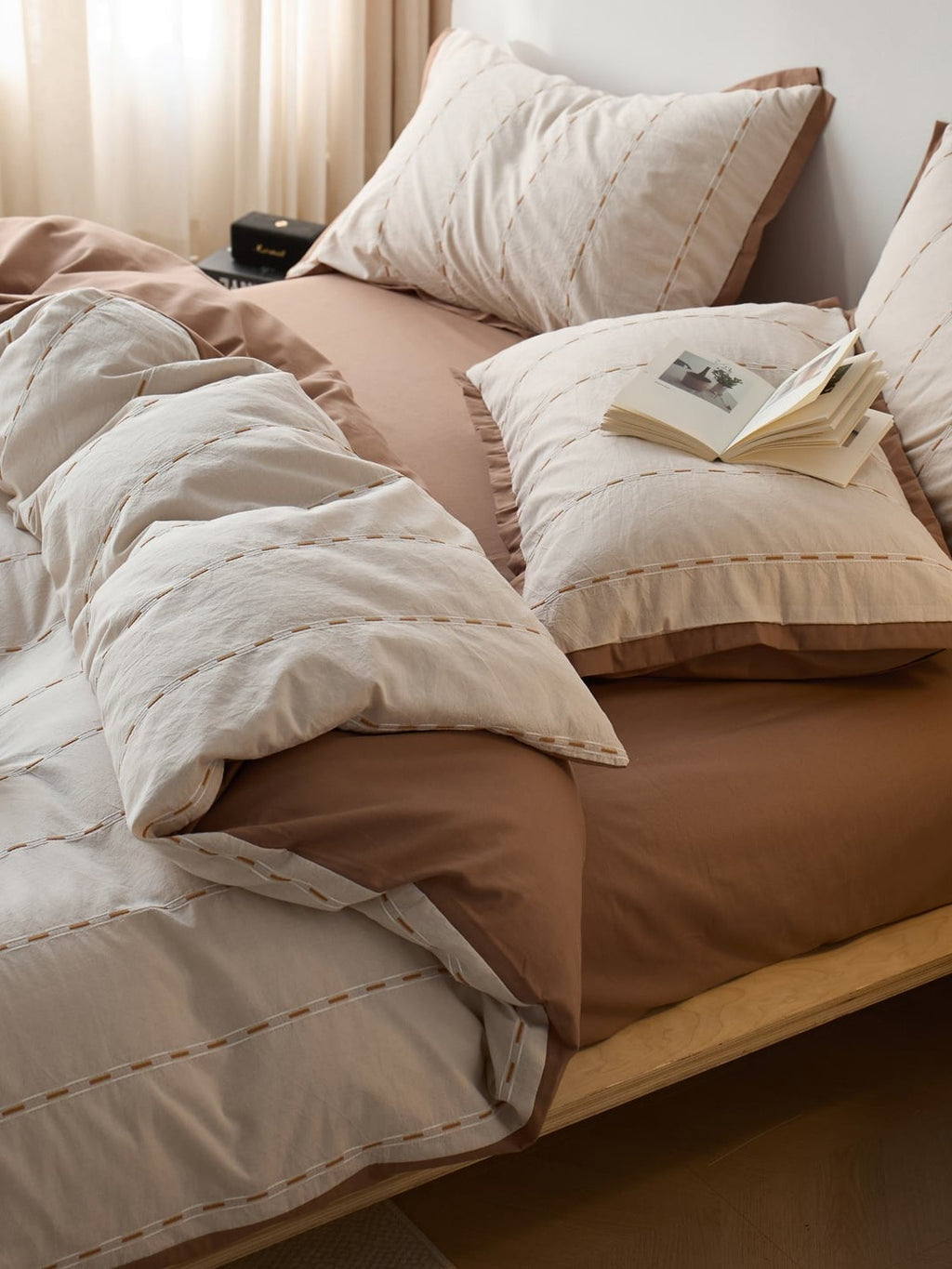 Cordline Cotton Jacquard Duvet Cover Set original reference image 2