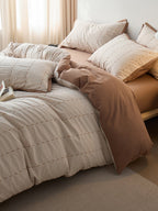 Cordline Cotton Jacquard Duvet Cover Set original reference image 5
