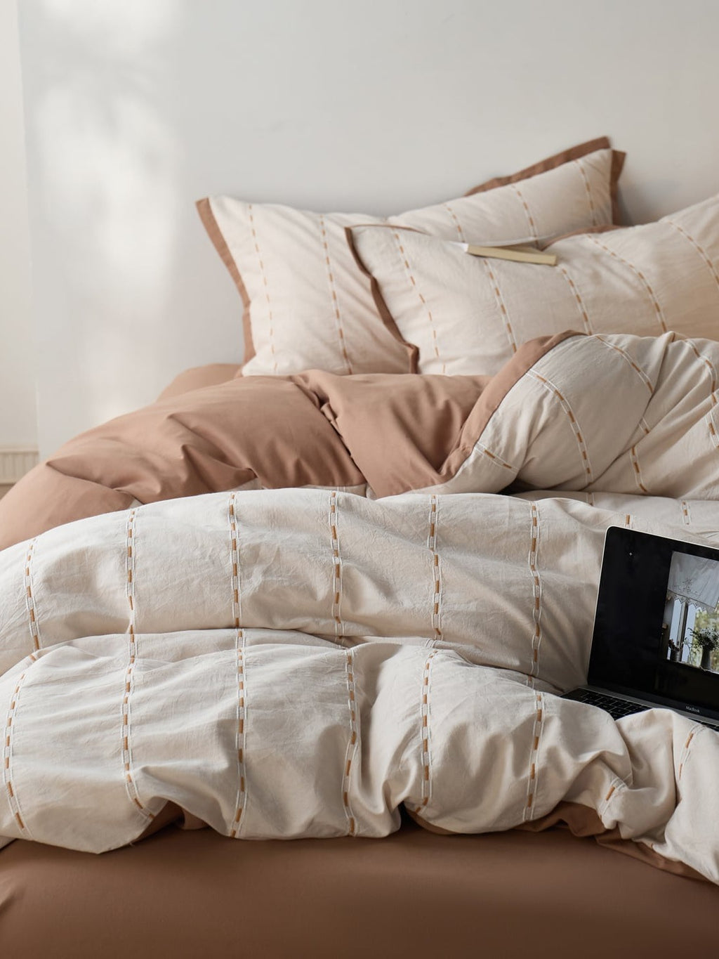 Cordline Cotton Jacquard Duvet Cover Set original reference image 6