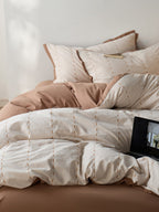 Cordline Cotton Jacquard Duvet Cover Set original reference image 6