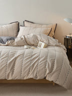 Cordline Cotton Jacquard Duvet Cover Set original reference image 10