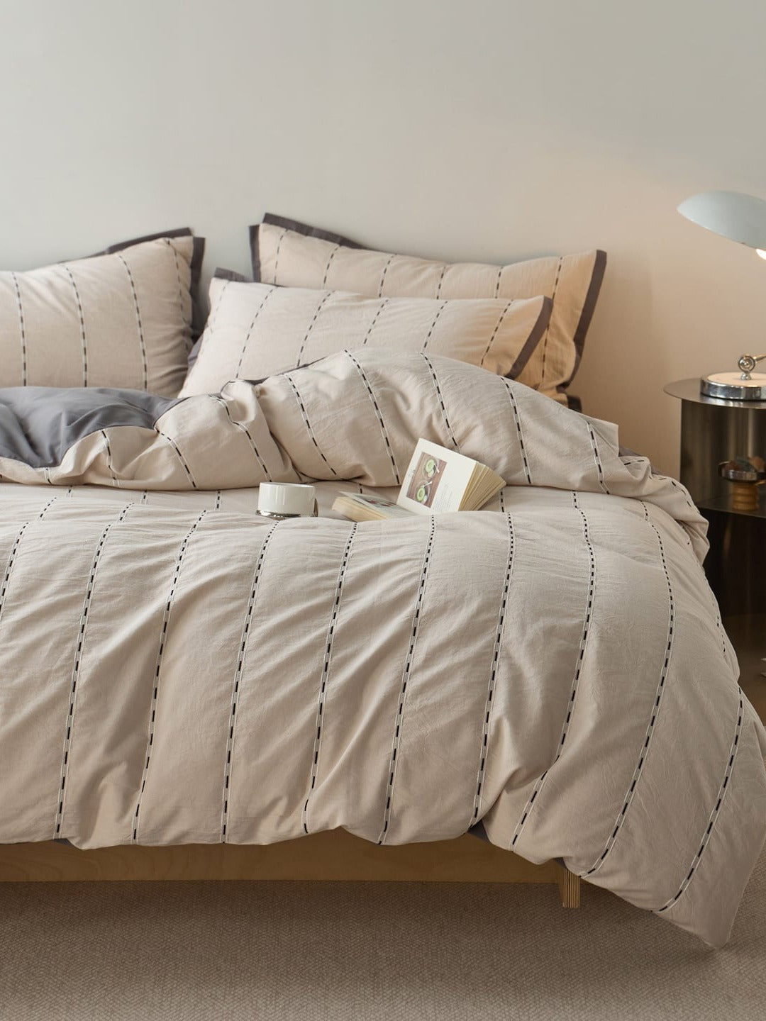 Cordline Cotton Jacquard Duvet Cover Set original reference image 10