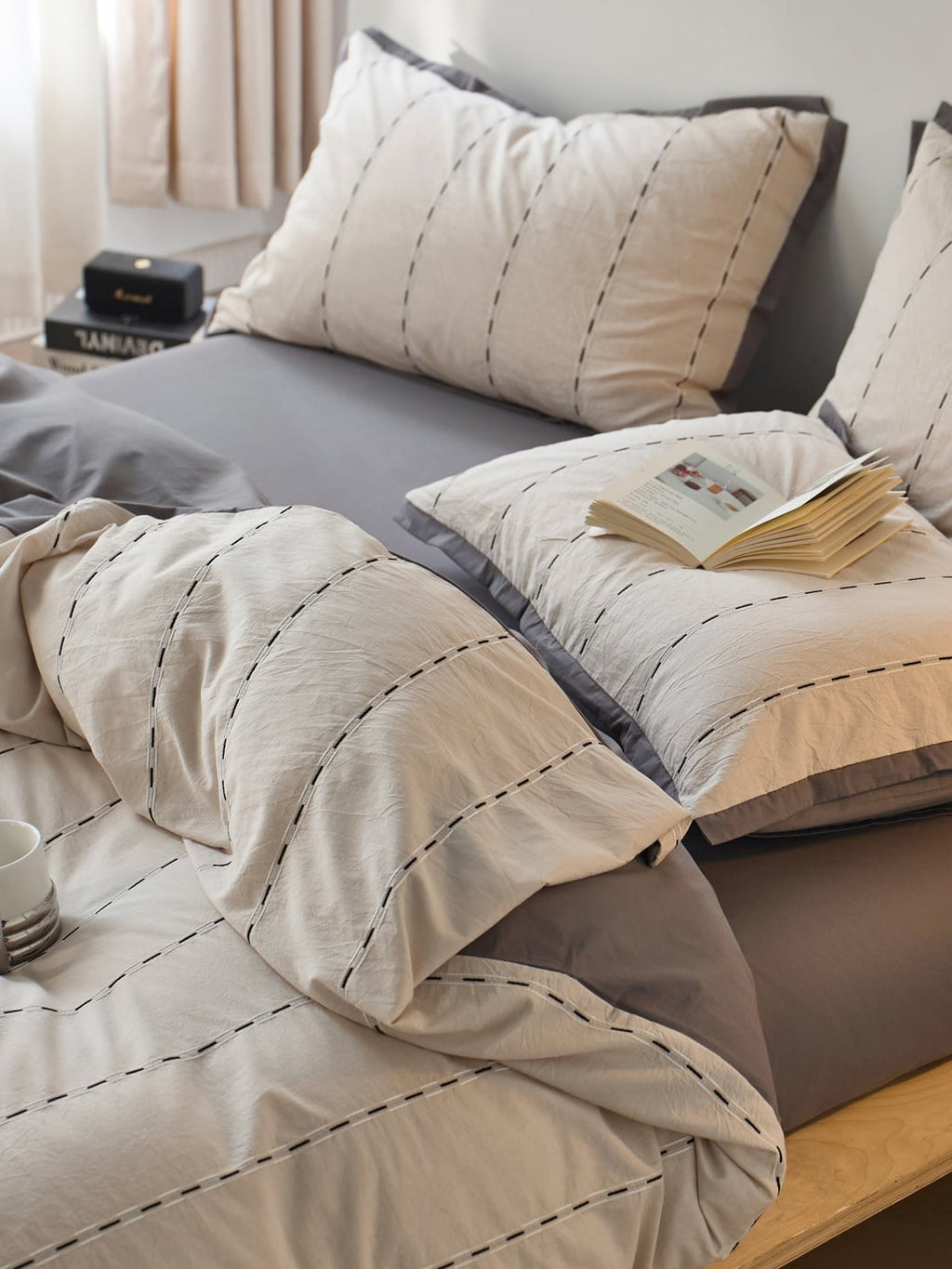 Cordline Cotton Jacquard Duvet Cover Set original reference image 11