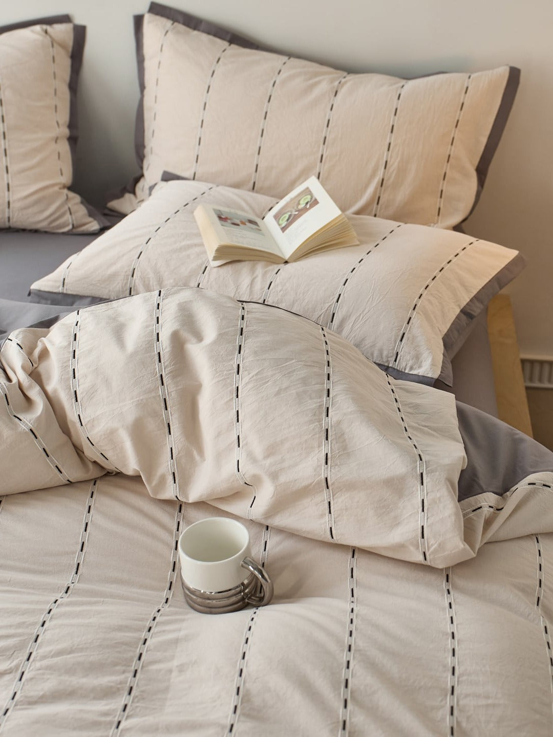 Cordline Cotton Jacquard Duvet Cover Set original reference image 12
