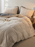 Cordline Cotton Jacquard Duvet Cover Set original reference image 14