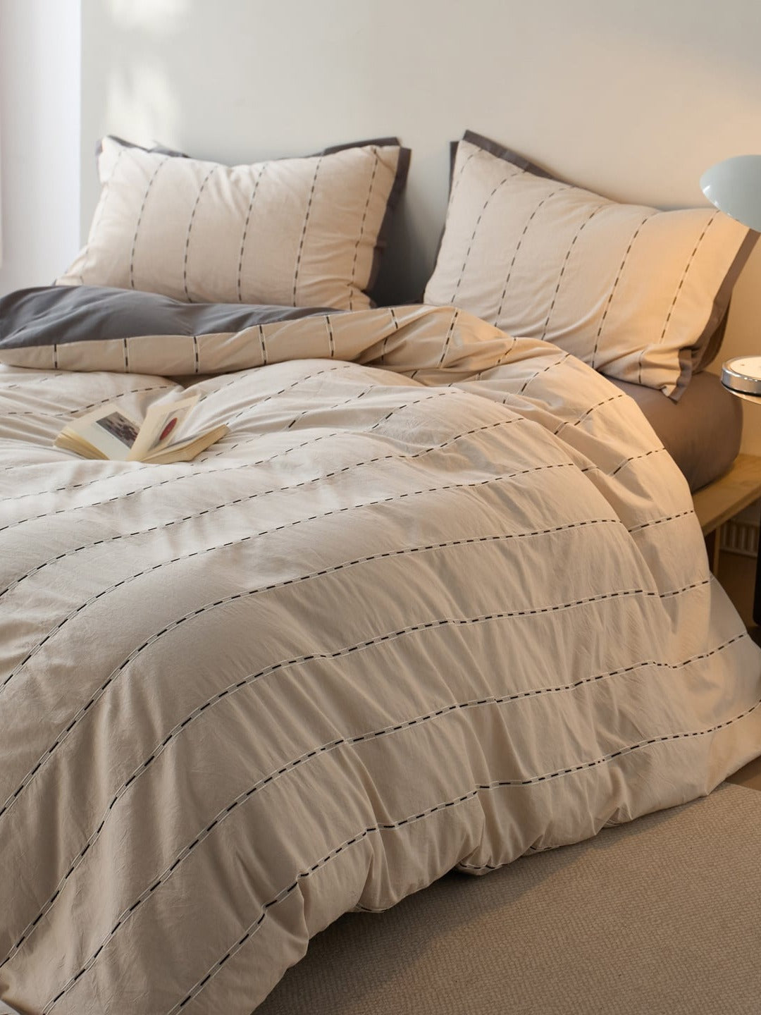 Cordline Cotton Jacquard Duvet Cover Set original reference image 14