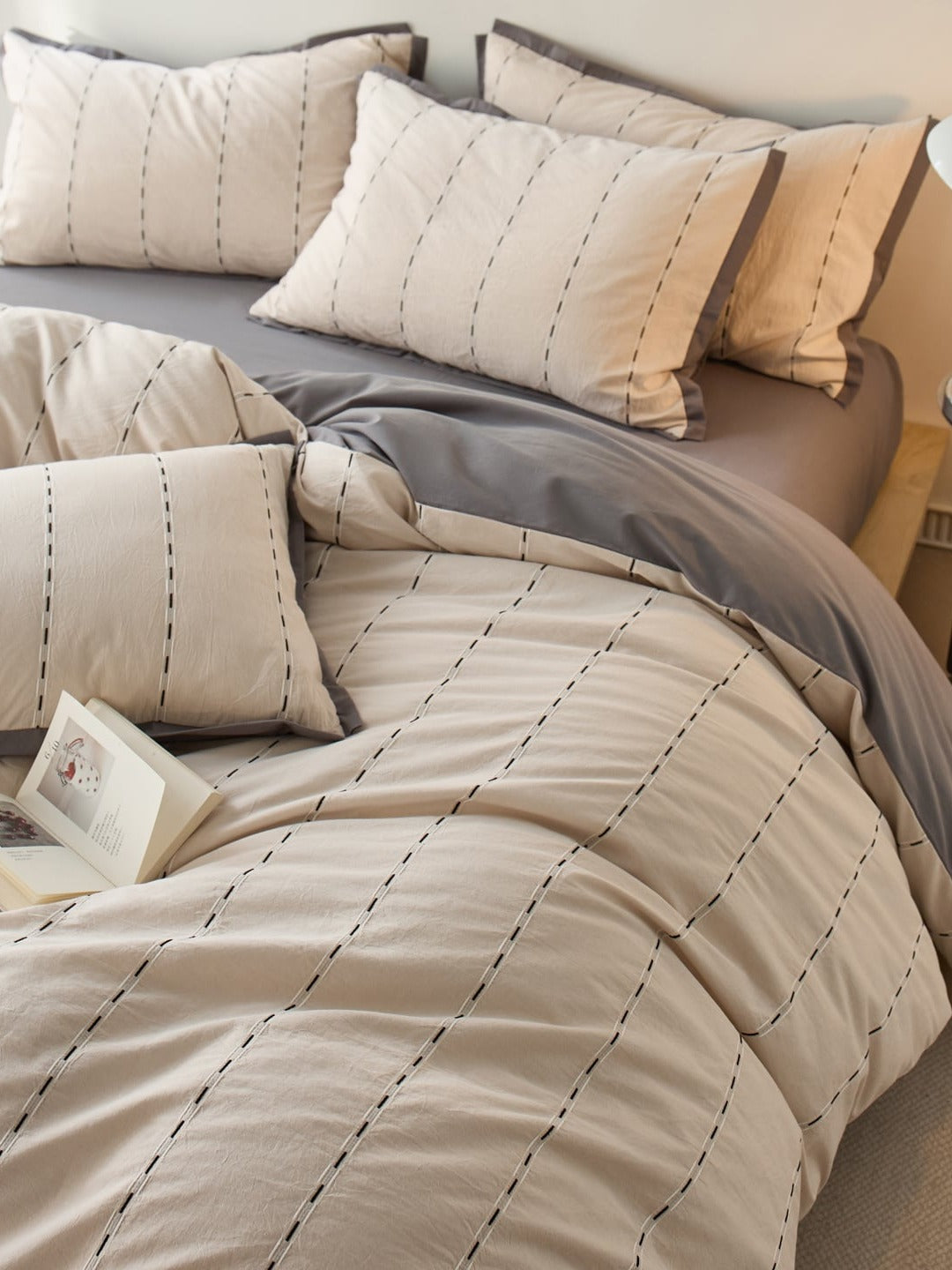 Cordline Cotton Jacquard Duvet Cover Set original reference image 16
