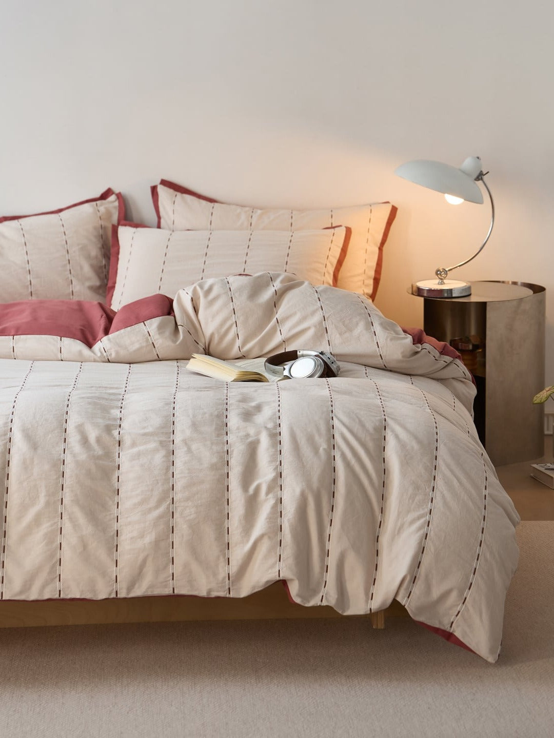 Cordline Cotton Jacquard Duvet Cover Set original reference image 18