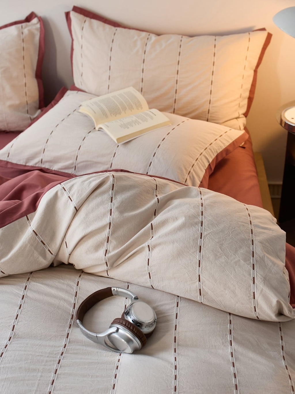 Cordline Cotton Jacquard Duvet Cover Set original reference image 20