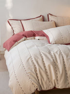 Cordline Cotton Jacquard Duvet Cover Set original reference image 22