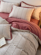 Cordline Cotton Jacquard Duvet Cover Set original reference image 24
