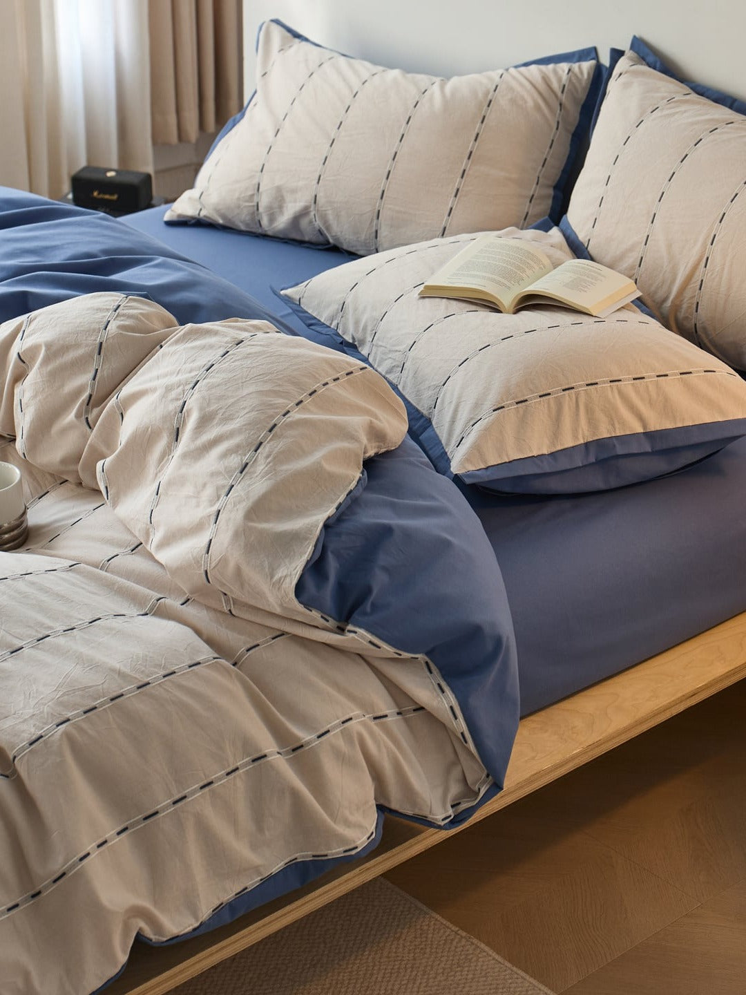 Cordline Cotton Jacquard Duvet Cover Set original reference image 27