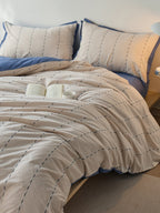 Cordline Cotton Jacquard Duvet Cover Set original reference image 30
