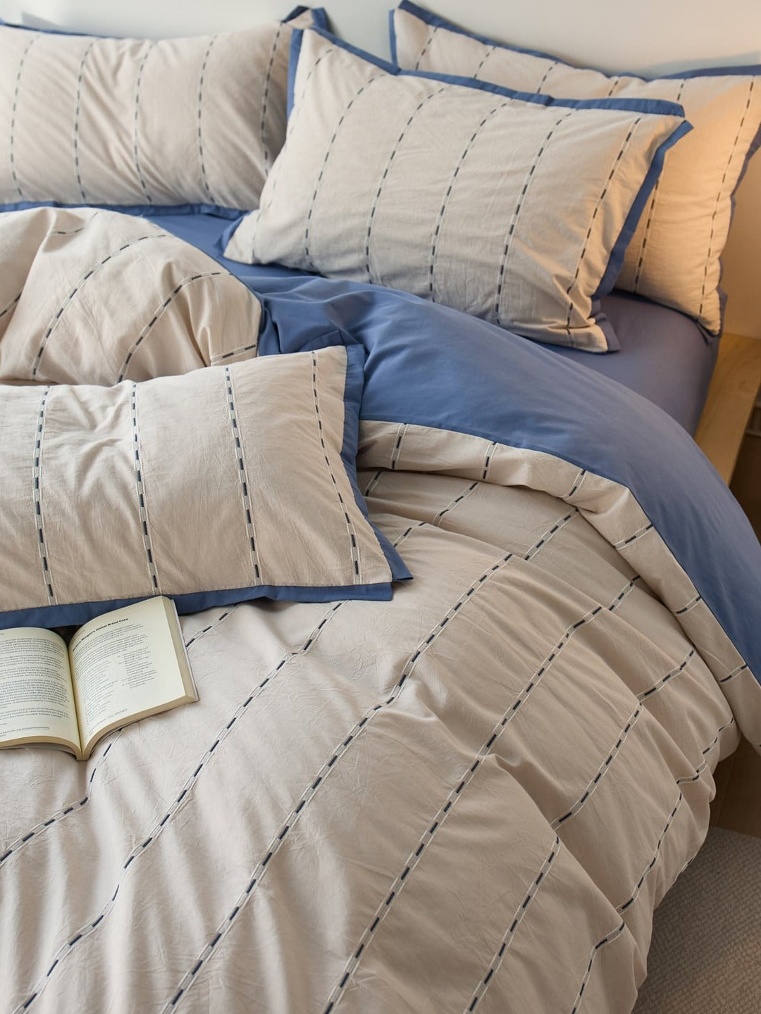 Cordline Cotton Jacquard Duvet Cover Set original reference image 32