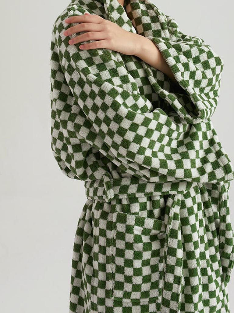 Cotton Gingham Bathrobe - 5 Colors