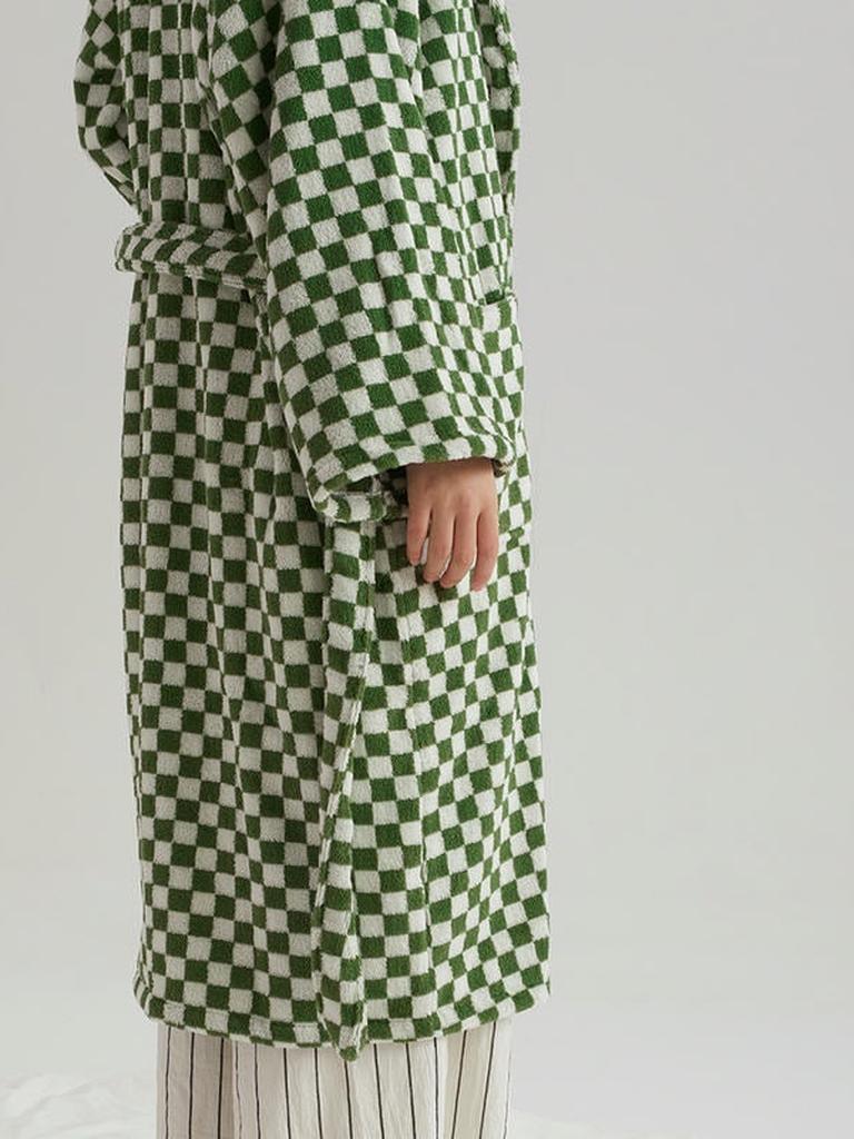 Cotton Gingham Bathrobe - 5 Colors