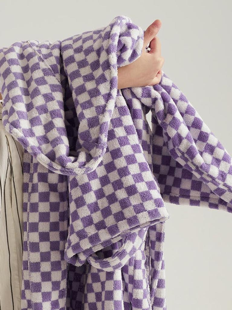 Cotton Gingham Bathrobe - 5 Colors