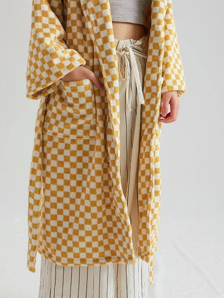 Cotton Gingham Bathrobe - 5 Colors