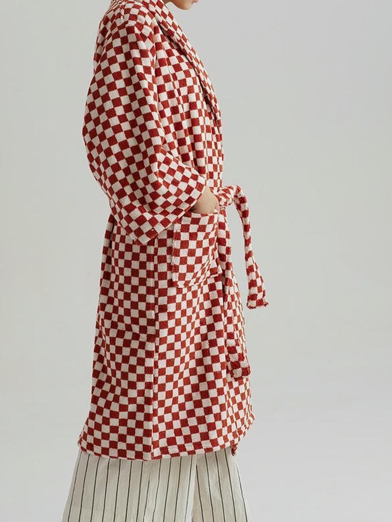 Cotton Gingham Bathrobe - 5 Colors