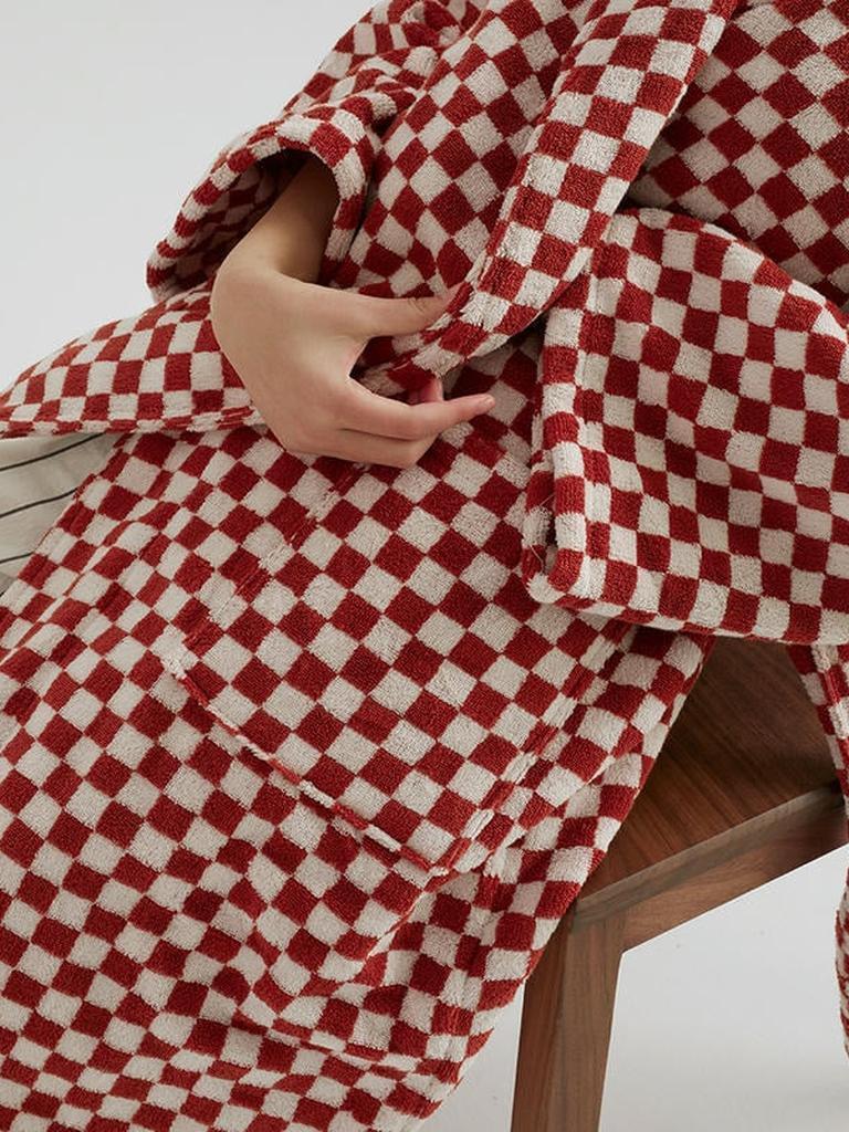 Cotton Gingham Bathrobe - 5 Colors