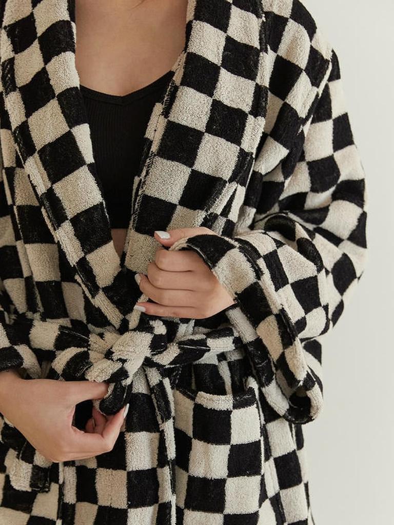 Cotton Gingham Bathrobe - 5 Colors