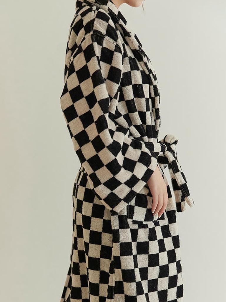 Cotton Gingham Bathrobe - 5 Colors