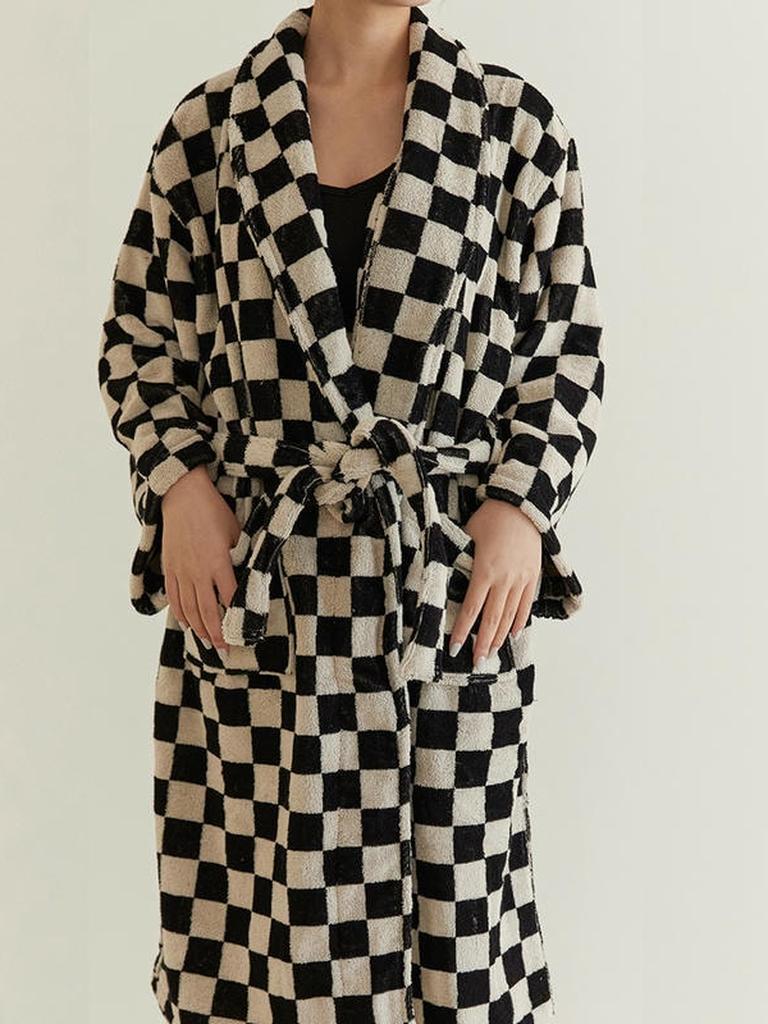 Cotton Gingham Bathrobe - 5 Colors