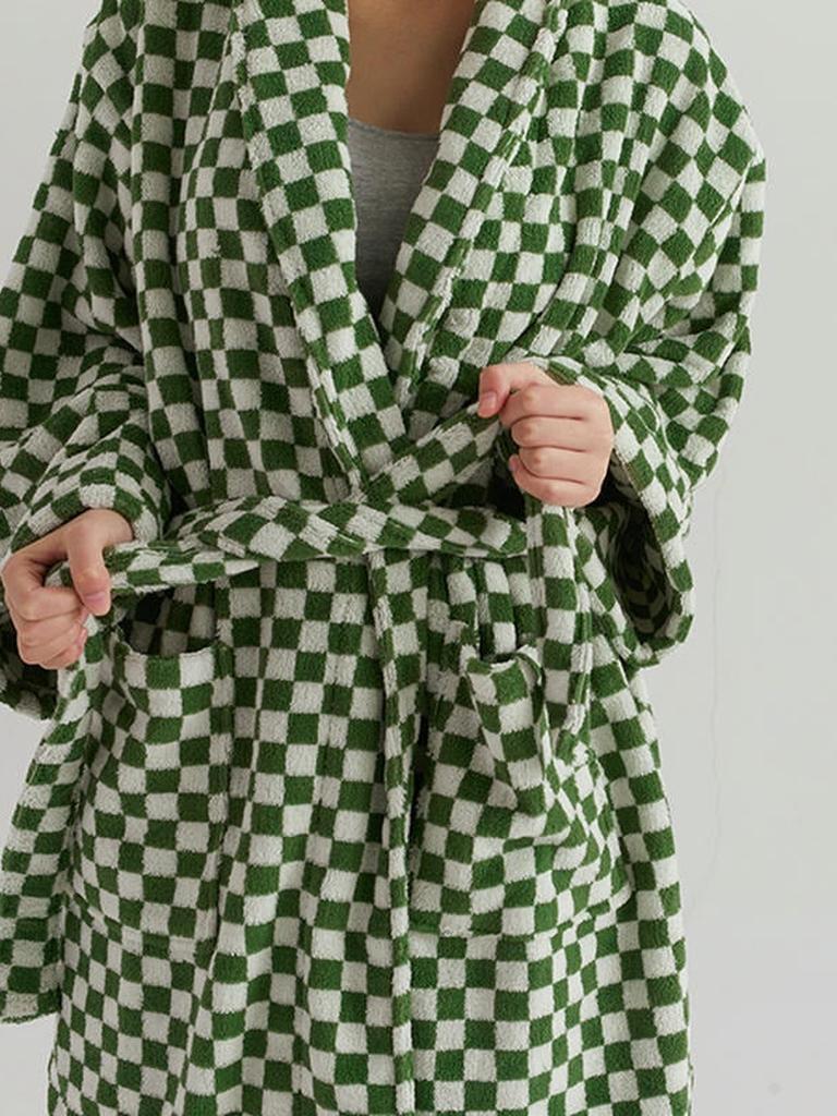 Cotton Gingham Bathrobe - 5 Colors
