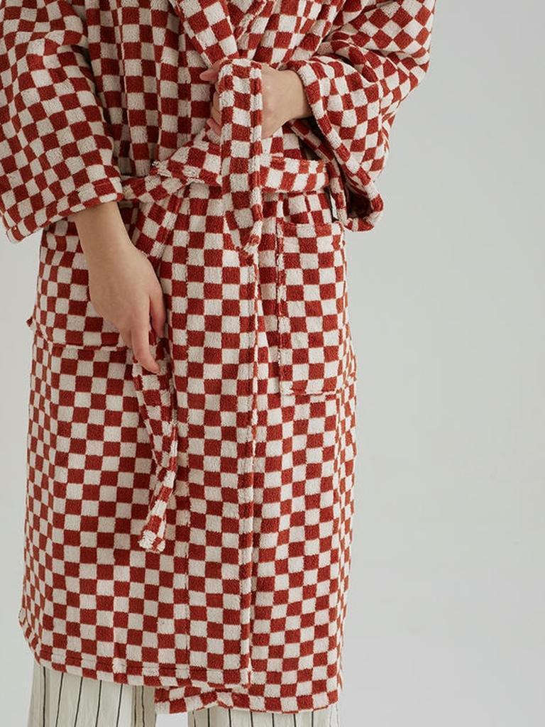 Cotton Gingham Bathrobe - 5 Colors