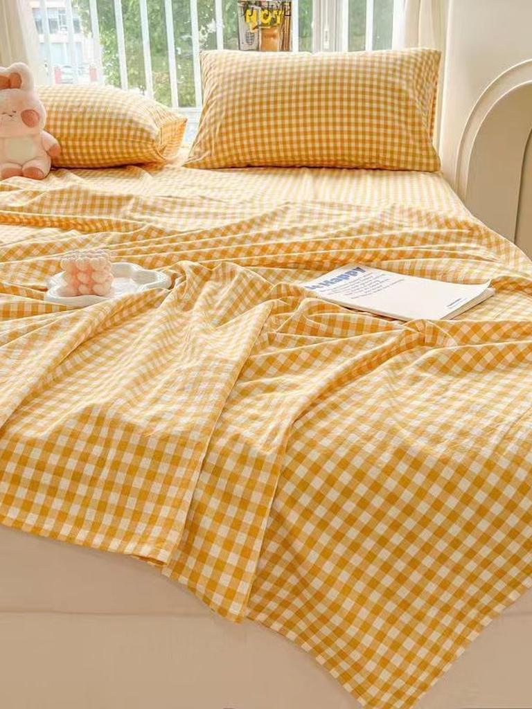 Cotton Gingham Sheet Set - 7 colors