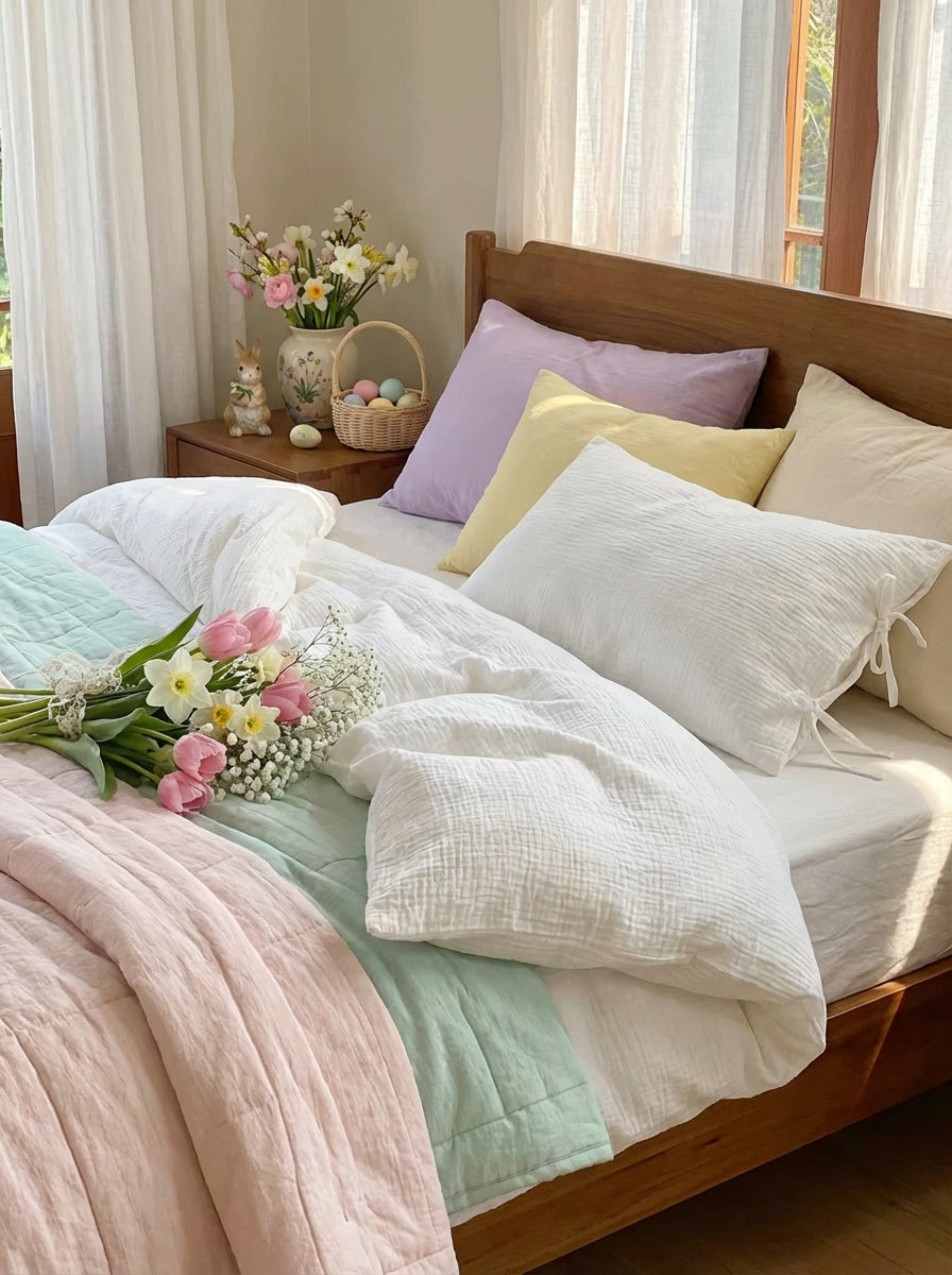 Cotton Muslin Duvet Cover Set social image