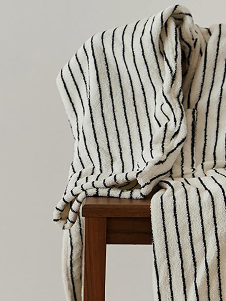 Cotton Stripes Bathrobe - 2 Colors