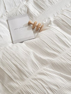 Daybreak Stripe Cotton Seersucker Duvet Cover Set original reference image 10