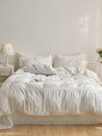 Daybreak Stripe Cotton Seersucker Duvet Cover Set original reference image 12