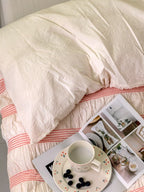 Daybreak Stripe Cotton Seersucker Duvet Cover Set original reference image 15