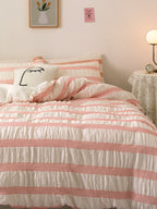 Daybreak Stripe Cotton Seersucker Duvet Cover Set original reference image 17