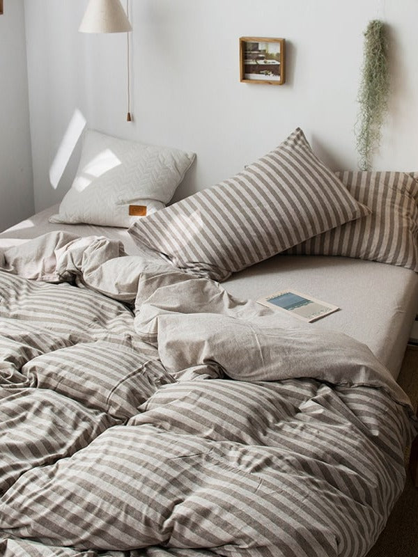 Everyday Cotton Jersey Duvet Cover Set original reference image 2