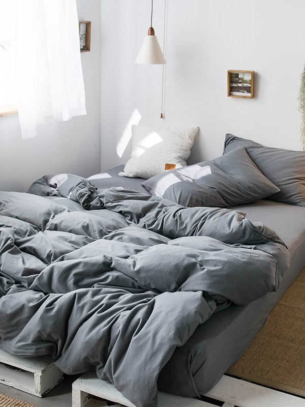 Everyday Cotton Jersey Duvet Cover Set original reference image 57