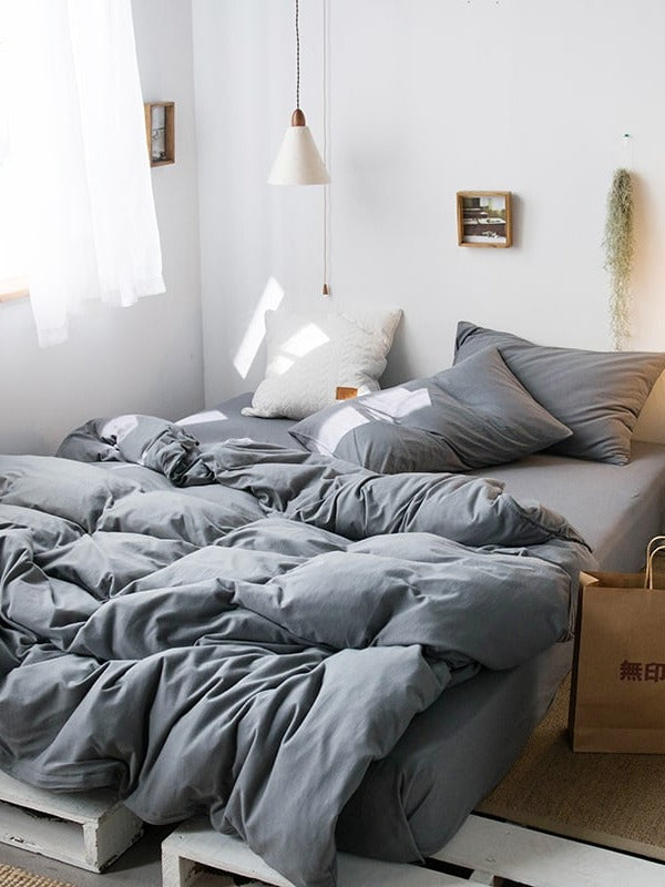 Everyday Cotton Jersey Duvet Cover Set original reference image 58