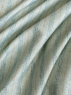 Fine Stripe Shell-Edge Brushed Cotton Duvet Cover Set original reference image 11