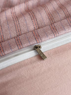 Fine Stripe Shell-Edge Brushed Cotton Duvet Cover Set original reference image 16