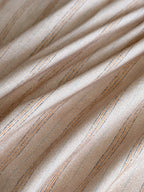 Fine Stripe Shell-Edge Brushed Cotton Duvet Cover Set original reference image 22